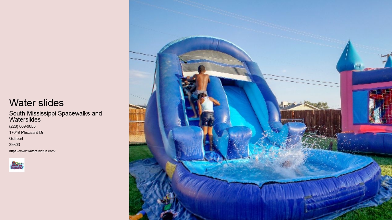 water slides